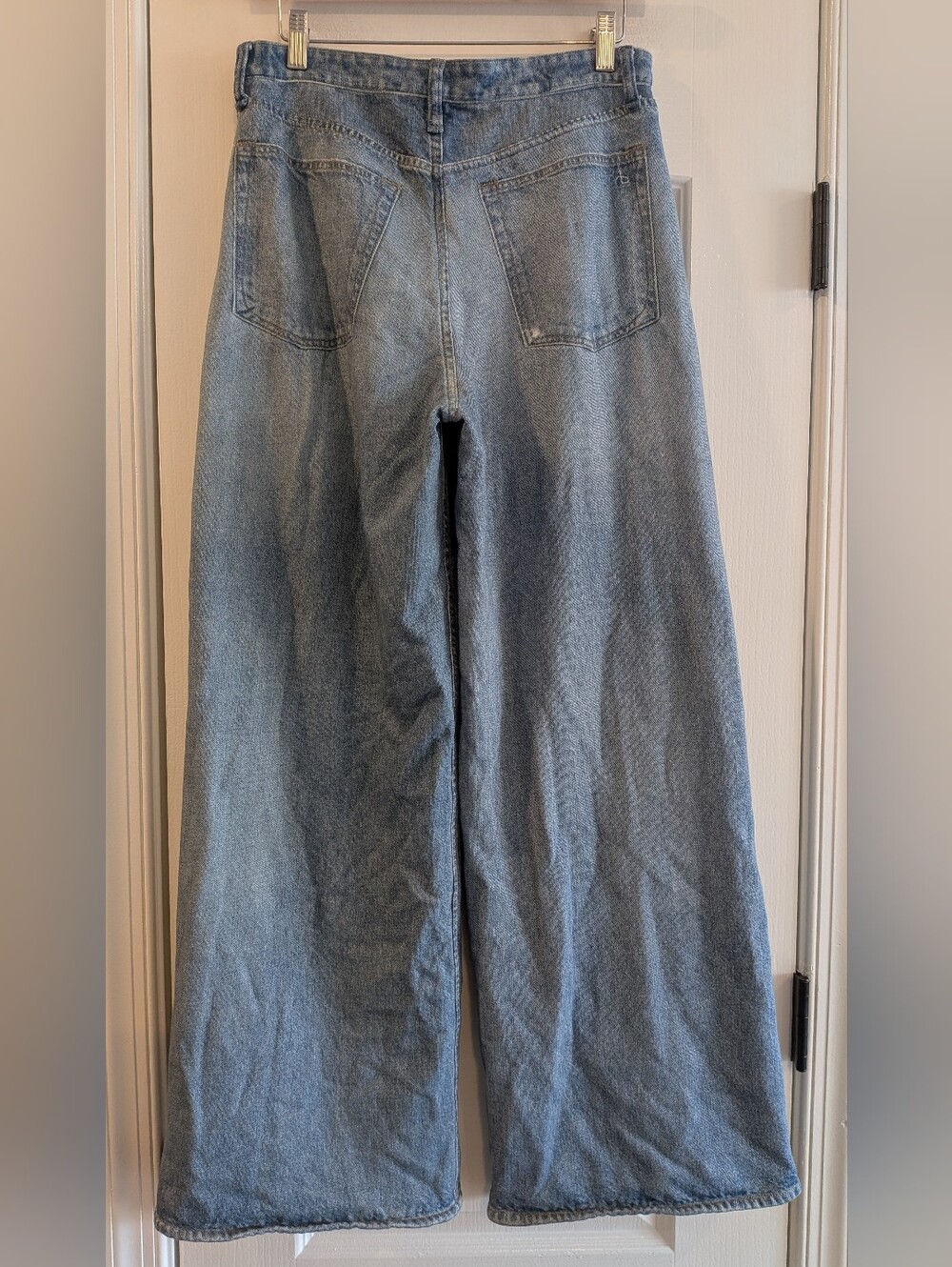 Rag & Bone Miramar Sofie Wide-Leg Pant Raily Sweatpant Jean Cotton Terry Size 29 - Picture 8 of 14